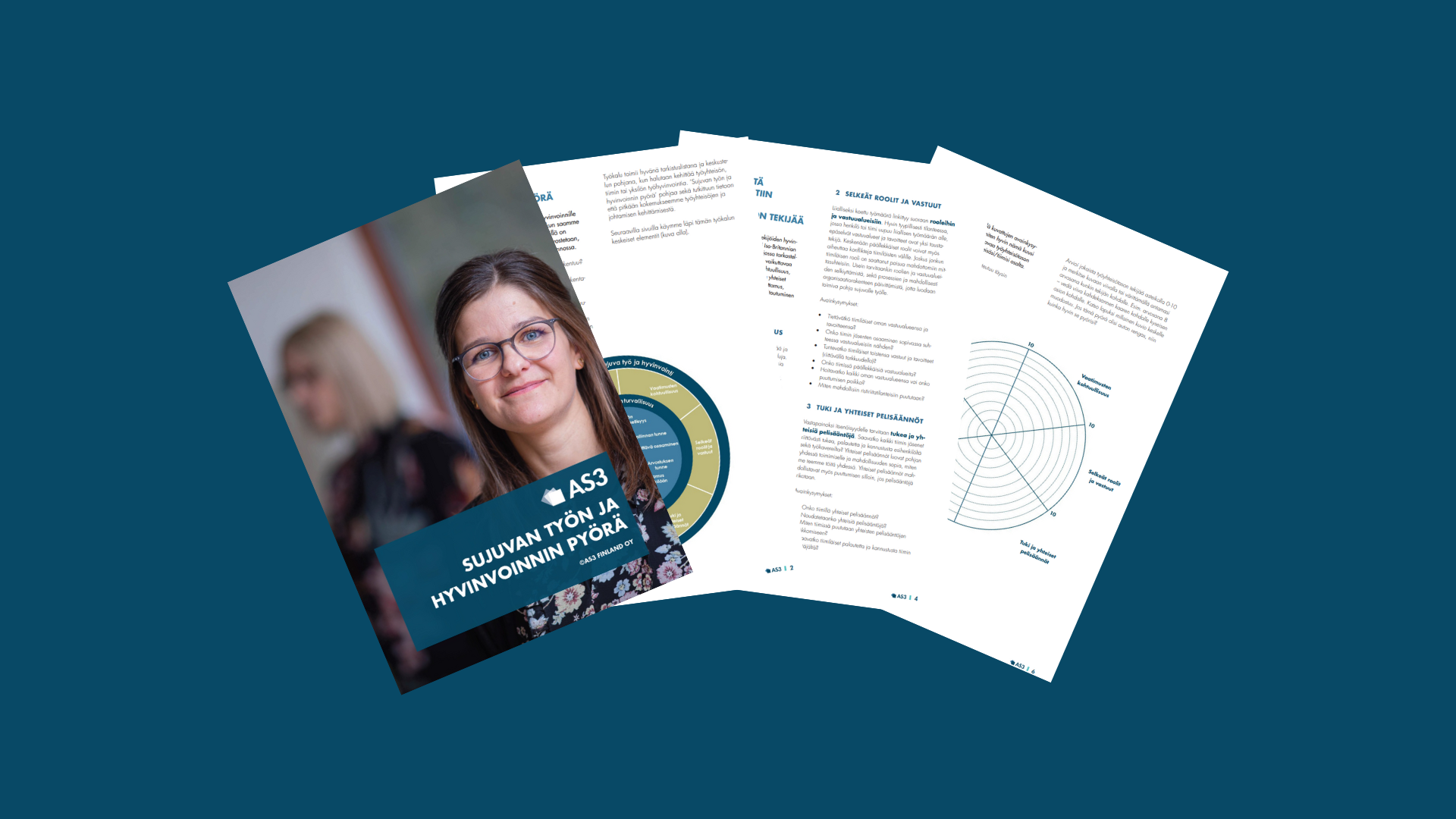Lue e-kirjamme Sujuvan työn ja hyvinvoinnin pyörä